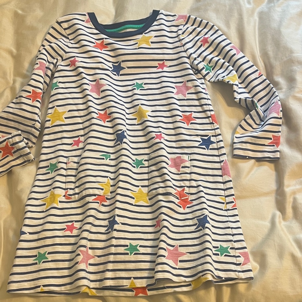 Mini Boden girls long sleeve dress